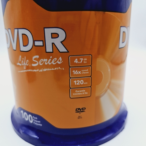 VERBATIM | DVD-R Life Series 100 blank disc spindle - Picture 2 of 2